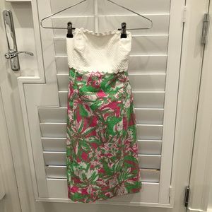 Lily Pulitzer strapless mini dress